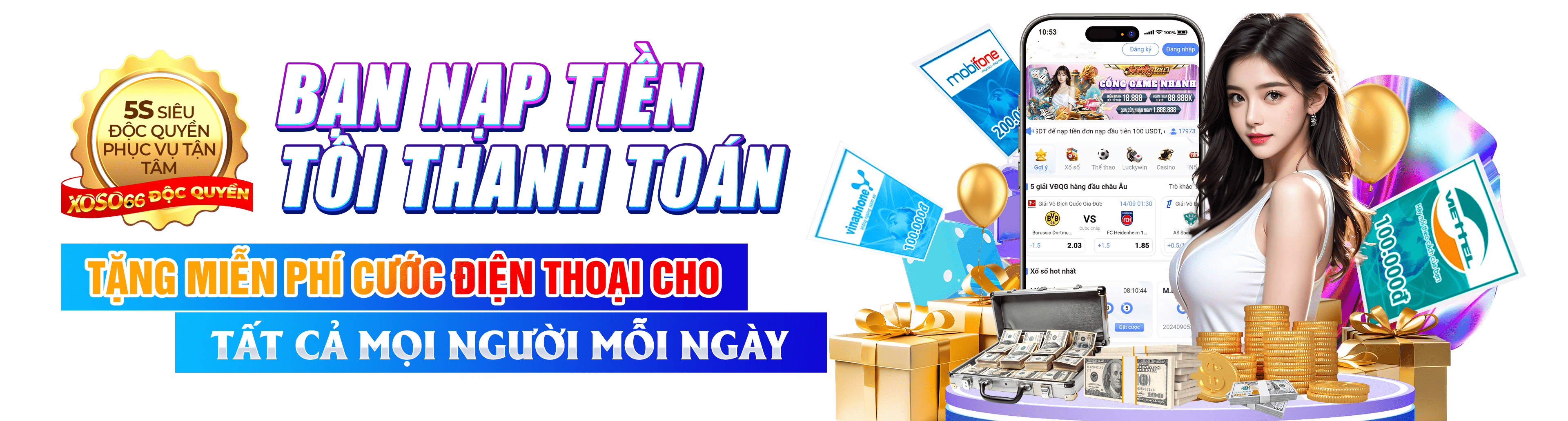 Hình ảnh quảng cáo của k8cc hiển thị nền tảng và các lợi ích